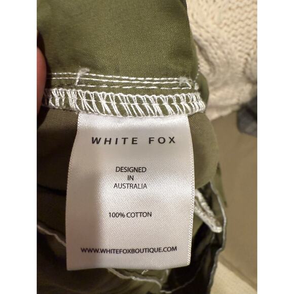 🪖 White Fox Utility Cargo Pants in Olive Green – Size M - Picture 4 of 5